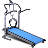 New Home Mechanical Treadmill with Safety Belt Foldable Mini Mute Treadmill Shock Absorption/Handrail Lifting Adjustment