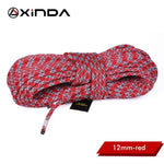 XINDA Camping Rock Climbing Rope 12mm Static Rope diameter  High Strength Lanyard Safety Climbing Equipment Survival