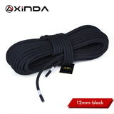 XINDA Camping Rock Climbing Rope 12mm Static Rope diameter  High Strength Lanyard Safety Climbing Equipment Survival