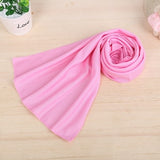 Hot Summer Sport Ice Towel 9 Colors Utility Enduring Instant Cooling Face Towel Heat Relief Reusable Chill Cool Towel