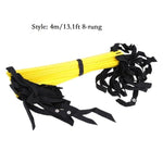 3 4 6 7M 6-14 Rung Football Training Speed Agility Ladder Black Straps Training Ladder Step Soccer Accessories PP material Strap