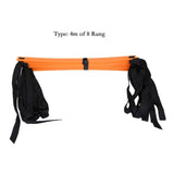 3 4 6 7M 6-14 Rung Football Training Speed Agility Ladder Black Straps Training Ladder Step Soccer Accessories PP material Strap