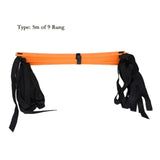 3 4 6 7M 6-14 Rung Football Training Speed Agility Ladder Black Straps Training Ladder Step Soccer Accessories PP material Strap