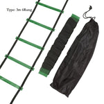 3 4 6 7M 6-14 Rung Football Training Speed Agility Ladder Black Straps Training Ladder Step Soccer Accessories PP material Strap