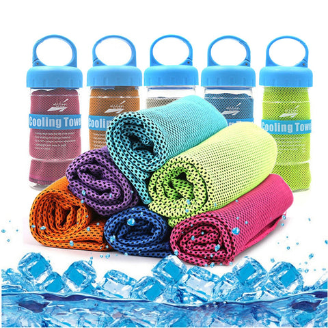 Dropship Quickly Instant Icing Cooling Towel Microfiber Enduring Fast Dry Frozen Sport Towel Bathroom Towels for Workout Fitness