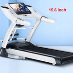 Household Electric Treadmill 15.6 inch Color Screen Multi-function Face Recognition Intelligent Speech Treadmill 0.8-18km/h