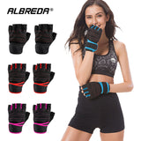 Anti-Slip weightlifting Gloves Gym Fitness gloves Exercise Training wrist strap protection Hand support for Dumbbell Barbell