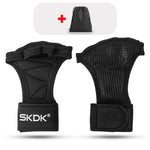 SKDK Weight Lifting Grip Gloves Crossfit Training Gloves Fitness Sports Gymnastics Gym Hand Palm Protector Wrist Support+1 Ring