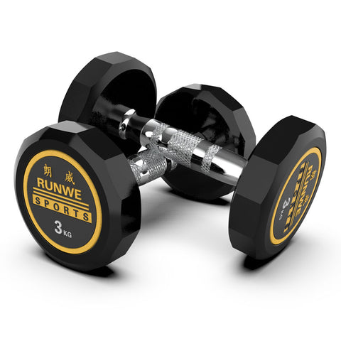 Fitness Equipment Dumbbell Weights Fixed dumbbell Gym Dumbbells Set Rubberized