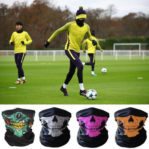 SKULL Ghost Face Scary mask Windproof Outdoor Sports football dust-proof Caps soccer training masks Scarf Skeleton party mask