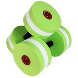 2Pcs EVA Aquatic Exercise Dumbbells Set Weights for Water Aerobics Fitness Pool Body Buliding Exercise - Water Dumbbell