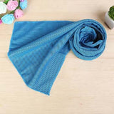 Hot Summer Sport Ice Towel 9 Colors Utility Enduring Instant Cooling Face Towel Heat Relief Reusable Chill Cool Towel