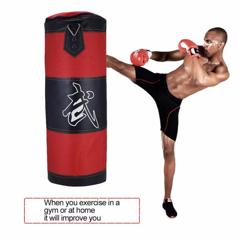 70cm Boxing Punching Bag Boxing Sandbags Striking Drop Hollow Empty Sand Bag Punch Target Training Fitness MMA Hook Hanging Kick