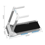 Q2 780W LED Display Intelligent Foldable Mini Treadmill Ultra-silent 43*110cm Running Belt Household Fitness Training Equipment