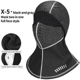 Thermal Winter Face Mask Warm Fleece Ski Headwear Sport Training Half Face Mask Neck Warmer Snowboard Mask Cycling MTB Bike Hat