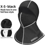 Thermal Winter Face Mask Warm Fleece Ski Headwear Sport Training Half Face Mask Neck Warmer Snowboard Mask Cycling MTB Bike Hat