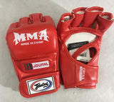 JDUanL Kids Adults Muay Thai MMA Gloves Open Fingers Sparring Martial Arts Fight Boxing Mitts Punching Grappling Gears DEO