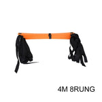 Hot 4/6/7/9/12/14 Rung Nylon Straps Agility Training Ladders Soccer Football Speed Ladder Training Stairs Fitness Equipment