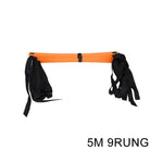 Hot 4/6/7/9/12/14 Rung Nylon Straps Agility Training Ladders Soccer Football Speed Ladder Training Stairs Fitness Equipment