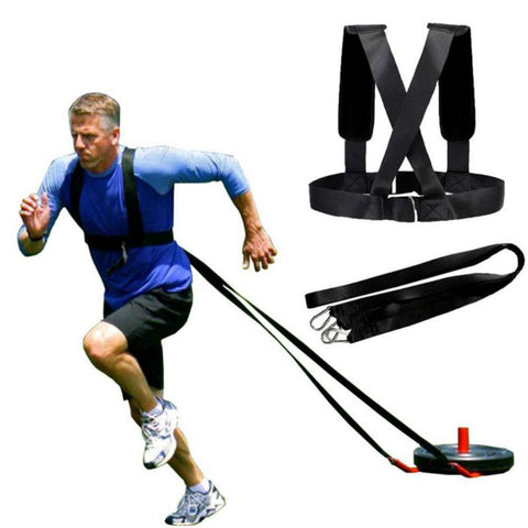 Fitness Speed Training Vest Universal Adjustable Shoulder Strap Black Band Rope Cord Kit Trainer For Running Resistance Practice