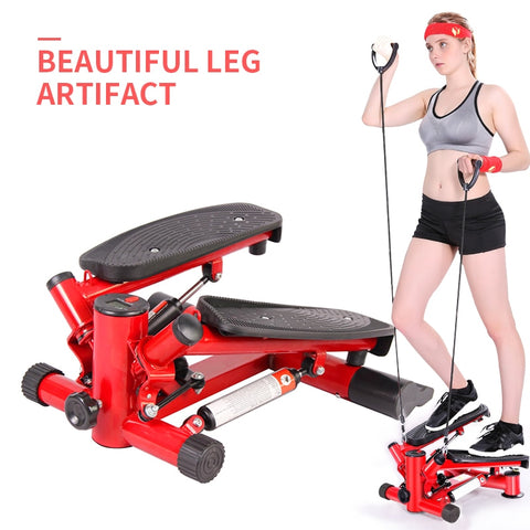 Silent Hydraulic Stepper Authentic Body Slimming Legs Shaping Home Fitness Stepper Men Gym Workout DrawCord Steppers for Women