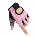 Summer Sports Gym gloves female weightlifting exercise fitness yoga equipment training half finger Thin breathable non-slip S/M