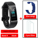 Original Huawei Band 3 pro Smart Bracelet band 3 GPS Waterproof Color touch screen Heart Rate Sleep Snap Smart Wristband