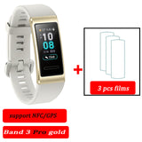 Original Huawei Band 3 pro Smart Bracelet band 3 GPS Waterproof Color touch screen Heart Rate Sleep Snap Smart Wristband