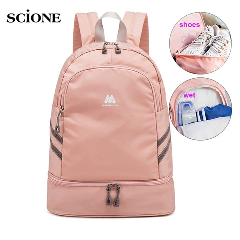 Women Gym Backpack Traveling Bag Fitness Bags for Shoes Training Dry And Wet Sack Gymtas Sac De Sport Mochila Swimming XA874WA