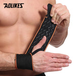 AOLIKES 1 Pair Sport Elastic Bandage Adjustable Wristband Wrist Brace Wrap Bandage Gym Strap Wrist Support Safety Crossfit