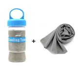 2pcs Outdoor Rapid Cooling Sport Towel Multi-purpose Microfiber Face Towel Washcloth Quick-Dry Ice Towels with Bottle Organizer