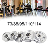 1 Piece Universal Aluminum 73mm/88mm/95mm/110mm/114mm Diameter Pulley Wheel Lift Heavy Load Fitness Gym Equipment