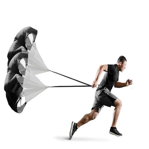 2 Umbrella Running Speed Training Parachute Chute Soccer Resistance Rope for Weight Bearing Fitness Core Strength Exercise