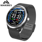 Makibes BR4 ECG PPG smart watch Men with electrocardiogram heart rate blood pressure smart Band Fitness Tracker Double Eleven