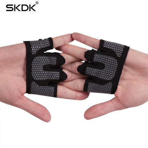 SKDK Anti-skid Gym Gloves Breathable Half-Finger Fitness Gloves Crossfit Workout Dumbbell Training Sports Gloves Exercise Gloves