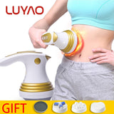 LUYAO 3 In 1 Electric Slimming Shaper Roller Massager Anti Cellulite Body Vibration Massage Loss Weight Fat Burner Massageador