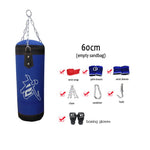 60-120cm Training Sandbag MMA Boxing Punching Bag Empty Sports Kick Boxing Muay Thai Sandbag & Hand Wraps & Gloves(Buy 1 Get 8)