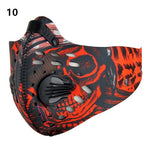 Cycling hlaf Face Mask Men/Women Activated Carbon ski Dust-proof  Anti-Pollution Bicycle Bike Outdoor Training mask face shield