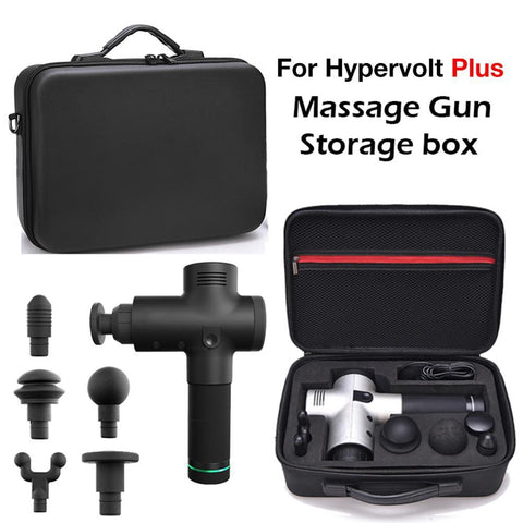 Multifunction Handheld Carrying Case Waterproof Shockproof Storage Bag 5 Slots For Hypervolt Plus Massager Massage Gun