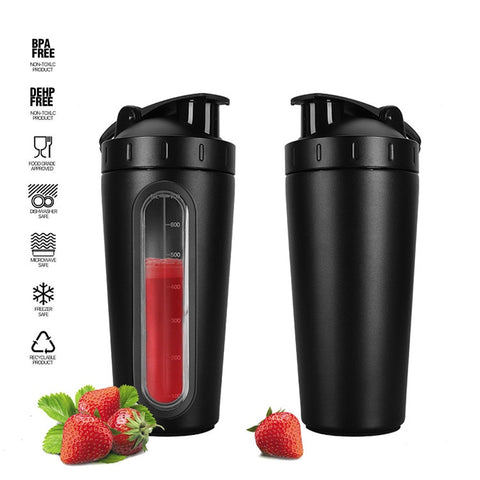 700ml Protein Shaker Stainless Steel Water Bottle Outdoor Gym Sports Fitness Training Drink Powder Milk Mixer My Water Bottle