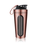 700ml Protein Shaker Stainless Steel Water Bottle Outdoor Gym Sports Fitness Training Drink Powder Milk Mixer My Water Bottle