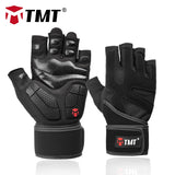 TMT Sports Fitness Weight Lifting Gym Gloves Training Fitness bodybuilding Workout Wrist   Wrap Exercise Glove for Men Women