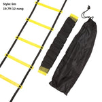 3 4 6 7M 6-14 Rung Football Training Speed Agility Ladder Black Straps Training Ladder Step Soccer Accessories PP material Strap