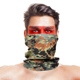 High-Jump Bike Bicycle Face Mask Neck Warmer Scarf Camouflage Bandana Training Mask for Running Cycling Hiking Fishing Clothings