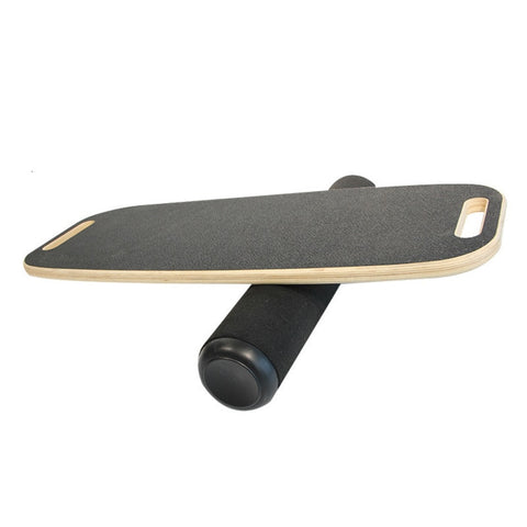 Wooden Balance Board Yoga Twisting Fitness Balance Plate Core Workout For Abdominal Waist Legs Muscles Roller- Board Balancing