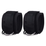 2pc Fitness Ankle Cuffs Leg Training Crossfit Cable-Machine Attachment Leg Hip Body Building Workout Ankle Strap Gym Equipment