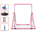 Jungle Children Monkey Bar, Gymnastics Athletic Expandable Kip Balance Bars, Foldable Junior Training Play Gym Pull Up