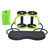 Fitness Wheels Roller Elastic Abdominal Muscle Resistance Pull Rope for Training Exercise Home B2Cshop