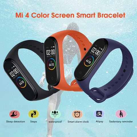 Original Xiaomi Mi Band 4 Smart Bracelet 3 Color AMOLED Screen Miband 4  Fitness Traker Bluetooth Smartband Sport Waterproof