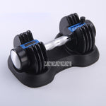 1PC 25LB Adjustable Dumbbell Fast Weight Adjustable for Men/Women Exercise Equipment Training Arm Muscle Fitness PVC Dumbbell